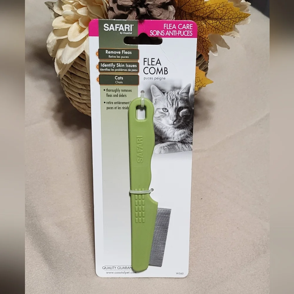 Safari By Coastal NWT Green Cat Flea Comb- 1ct 🐈